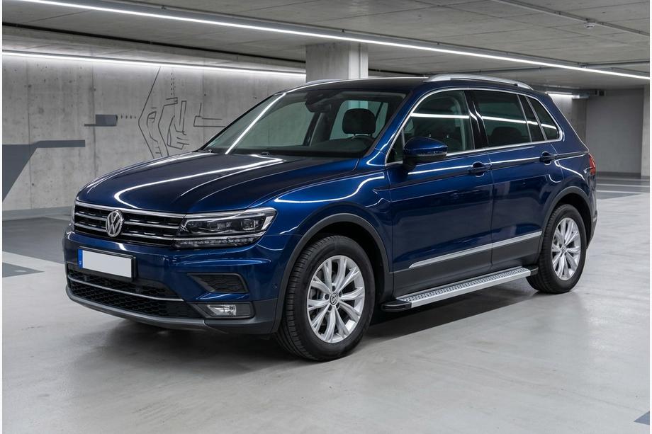 Volkswagen Tiguan 2016-2023 Progi Boczne Maya V2 (2 szt., Aluminium) Image