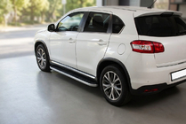 Peugeot 4008 2012-2017 Progi Boczné Tayga (2 szt., Aluminium) zdjęcia 1