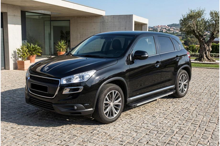 Peugeot 4008 2012-2017 Progi Boczné Maya V1 (2 szt., Aluminium) Image