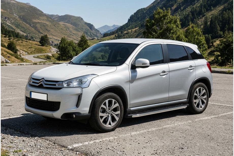 Citroen C-4 Aircross 2012-2017 Progi Boczne BlackLine (2 szt, Aluminium) Image