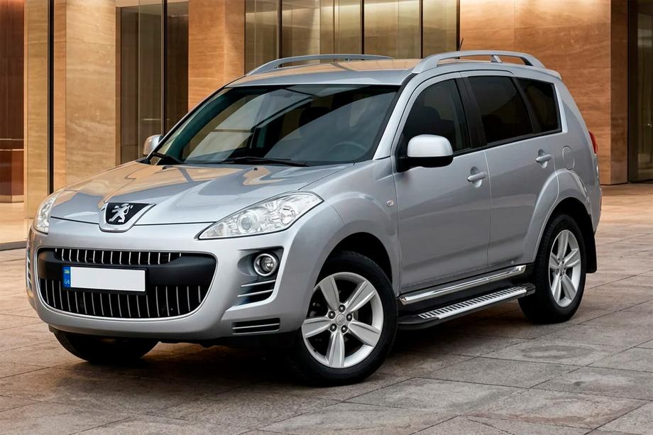 Peugeot 4007 2007-2013 Progi Boczne Line (2 szt., Aluminium) Image