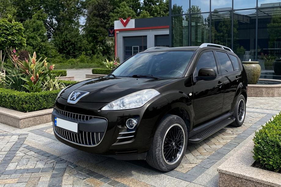 Peugeot 4007 2007-2013 Progi Boczné Allmond Black (2 szt., Aluminium) Image