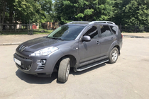 Peugeot 4007 2007-2013 Progi Boczné Tayga (2 szt., Aluminium) zdjęcia 1