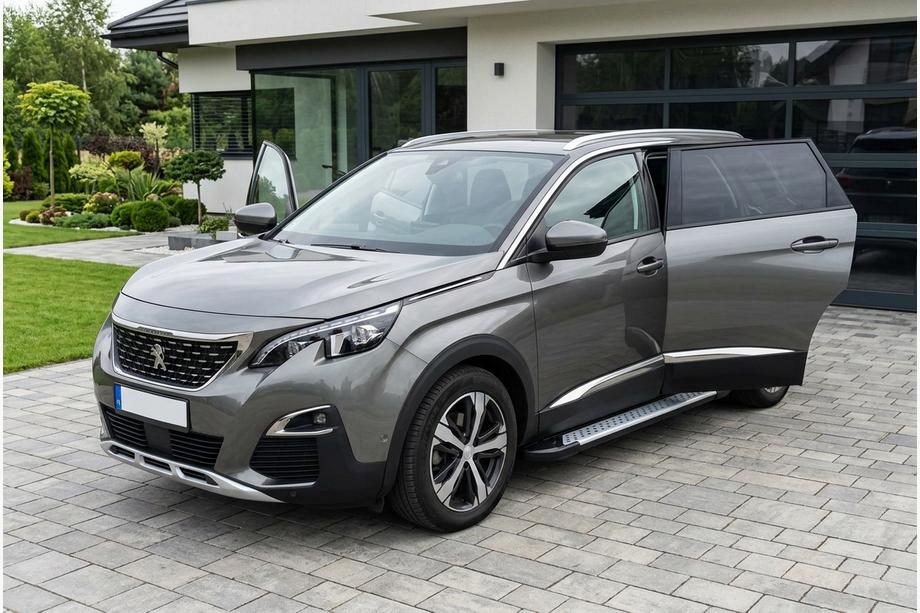 Peugeot 5008 2016-2023 Progi boczne Allmond Grey (2 szt., aluminium) Image