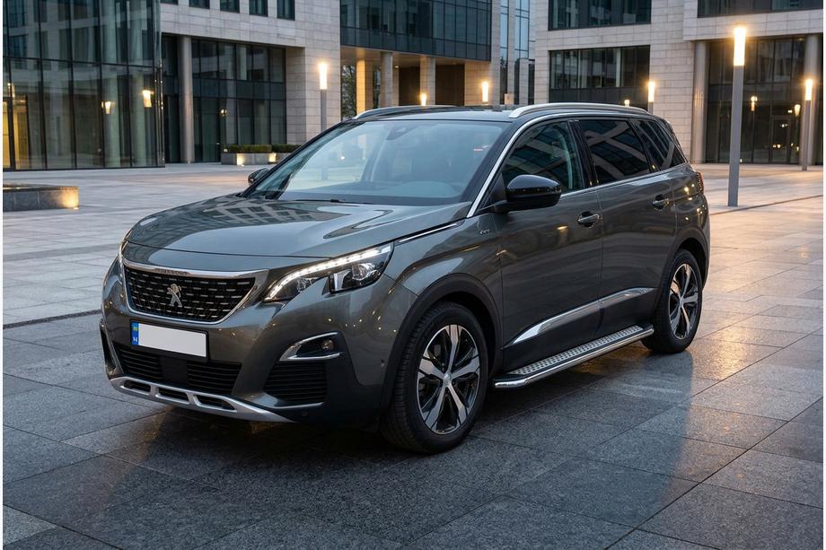 Peugeot 5008 2016-2023 Progi Boczne Maydos V2 (2 szt., Aluminium i Stal Nierdzewna) Image