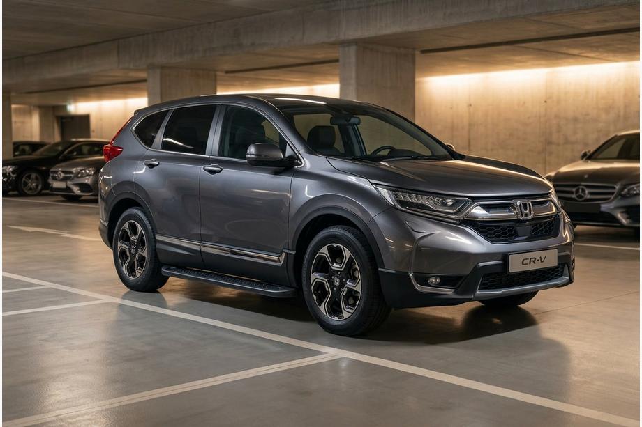 Honda CRV 2017-2022 Progi Boczné Allmond Black (2 szt., Aluminium) Image
