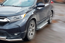 Honda CRV 2017-2022 Progi Boczné Allmond Grey (2 szt., Aluminium) zdjęcia 1