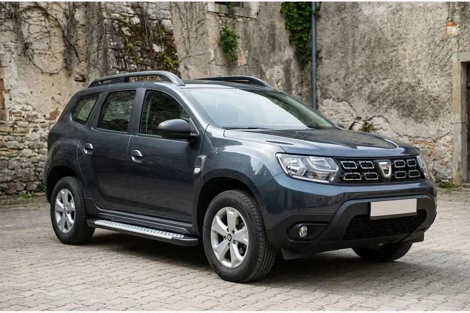 Renault Duster 2018-2024 Progi boczne Allmond Grey (2 szt., aluminium) Image