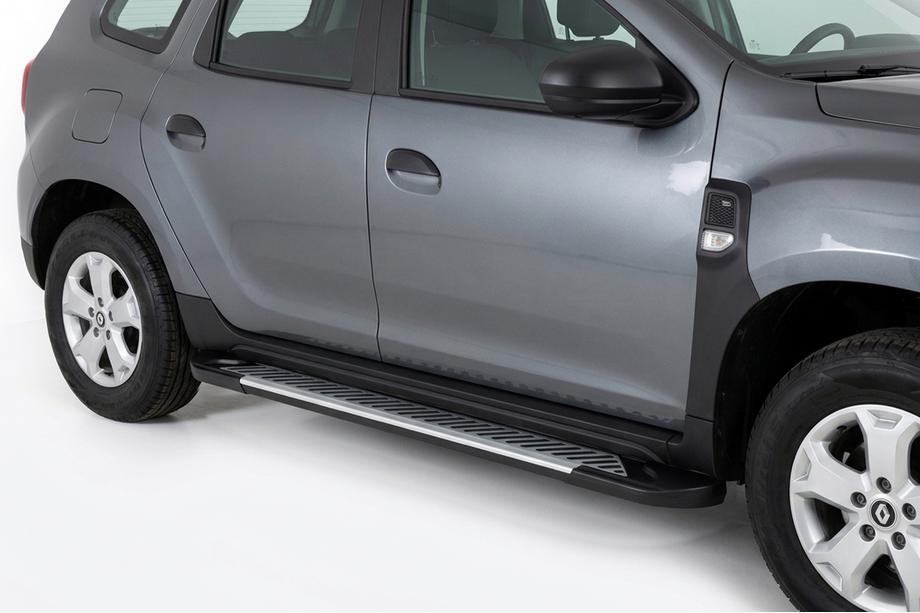 Renault Duster 2018-2024 Progi Boczne Line (2 szt., Aluminium) Image