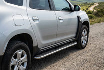 Renault Duster 2018-2024 Progi Boczné Maydos V1 (2 szt., Aluminium) zdjęcia 1