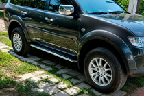 Fiat Fullback 2016- Progi Boczne Maydos V2 (2 szt., Aluminium i Stal Nierdzewna) zdjęcia 7