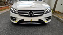 Mercedes E-class W213 2016-2023 Listwa chromowana na przedni zderzak 2016-2019 (stal nierdzewna) zdjęcia 1