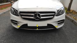 Mercedes E-class W213 2016-2023 Listwa chromowana na przedni zderzak 2016-2019 (stal nierdzewna) zdjęcia 2