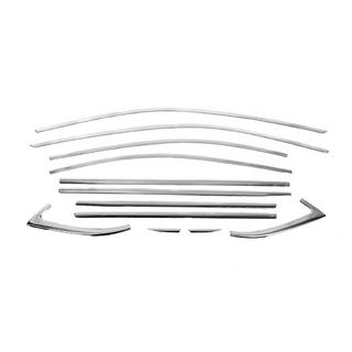 Kompletne listwy ozdobne szyb ze stali nierdzewnej Skoda Superb 2015-2024 zdjęcia 4
