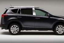 Toyota Rav 4 2013-2018 Listwy Słupków Drzwi ze Stali Nierdzewnej (8 szt.) zdjęcia 1