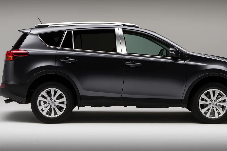 Toyota Rav 4 2013-2018 Listwy Słupków Drzwi ze Stali Nierdzewnej (8 szt.) Image