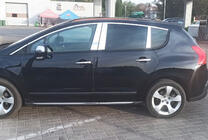 Peugeot 3008 2008-2016 Nakładki na słupki ze stali nierdzewnej zdjęcia 2