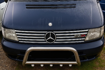 Mercedes Vito W638 1996-2003 Chromowane Nakładki na Grill (V-class, Stal Nierdzewna) zdjęcia 3