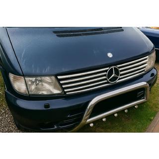 Chromowane Nakładki na Grill (V-class, Stal Nierdzewna) zdjęcia 1