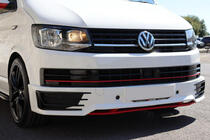 Volkswagen T6 2015-2024 Nakładka na przedni zderzak Sportline 2015-2018 (do lakierowania) zdjęcia 2