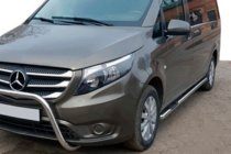 Mercedes Vito/V-class W447 2014- Rury boczne 2 szt., stal nierdzewna d70, długa baza (L3) zdjęcia 1
