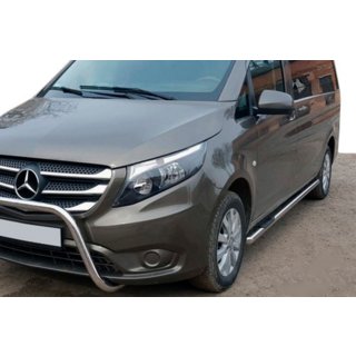 Rury boczne 2 szt., stal nierdzewna Mercedes Vito/V-class W447 2014- zdjęcia 1