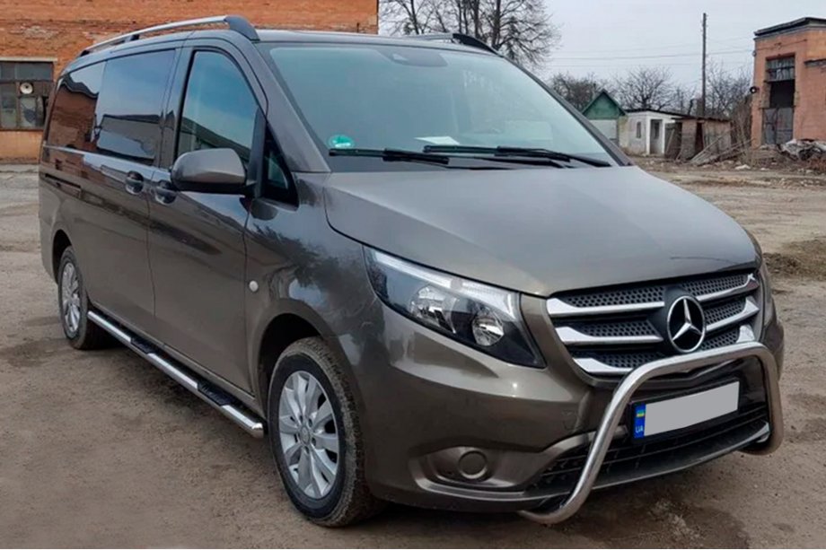 Mercedes Vito/V-class W447 2014- Rury boczne 2 szt., stal nierdzewna Zdjęcia 3