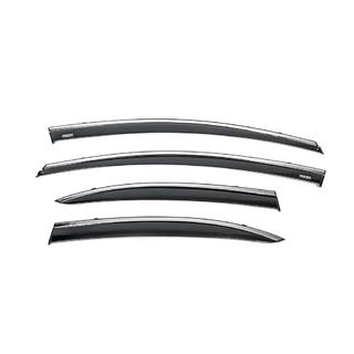 Deflektory szyb z listwą chromowaną (4 szt, Niken) Honda Civic Sedan VIII 2006-2011 zdjęcia 2