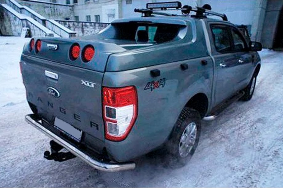 Ford Ranger 2011–2022 Tylny Ochraniacz AK005 (2011-2018, Stal Nierdzewna) Zdjęcia 3