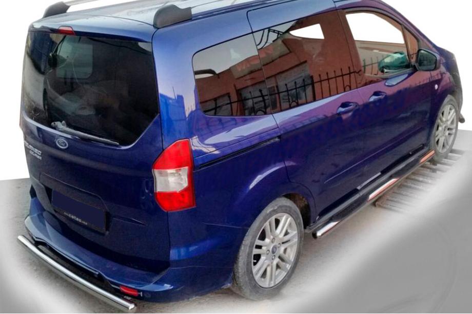 Ford Courier 2014-2023 Rury Boczne (2 szt., Stal Nierdzewna) Image