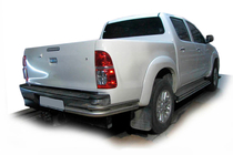 Toyota Hilux 2006-2015 Tylne Narożniki AK003-Podwójne (Stal Nierdzewna) zdjęcia 2