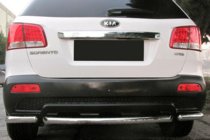 Kia Sorento II XM 2009-2014 Tylne narożniki z częścią środkową AK007-3 (2 szt., stal nierdzewna) zdjęcia 1
