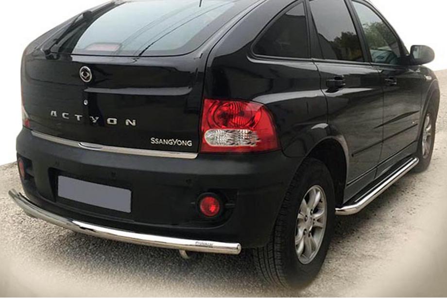 SsangYong Action 2005-2018 Osłona Tylna AK002 (Stal Nierdzewna) Image