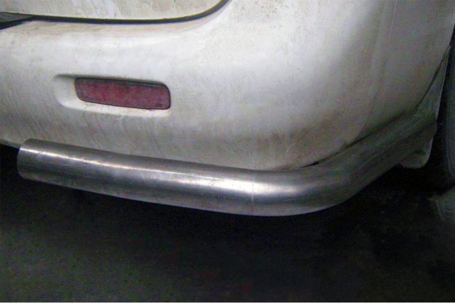Hyundai H200, H1, Starex 1998-2007 Tylne narożniki AK003 (2 szt., stal nierdzewna) Zdjęcia 1