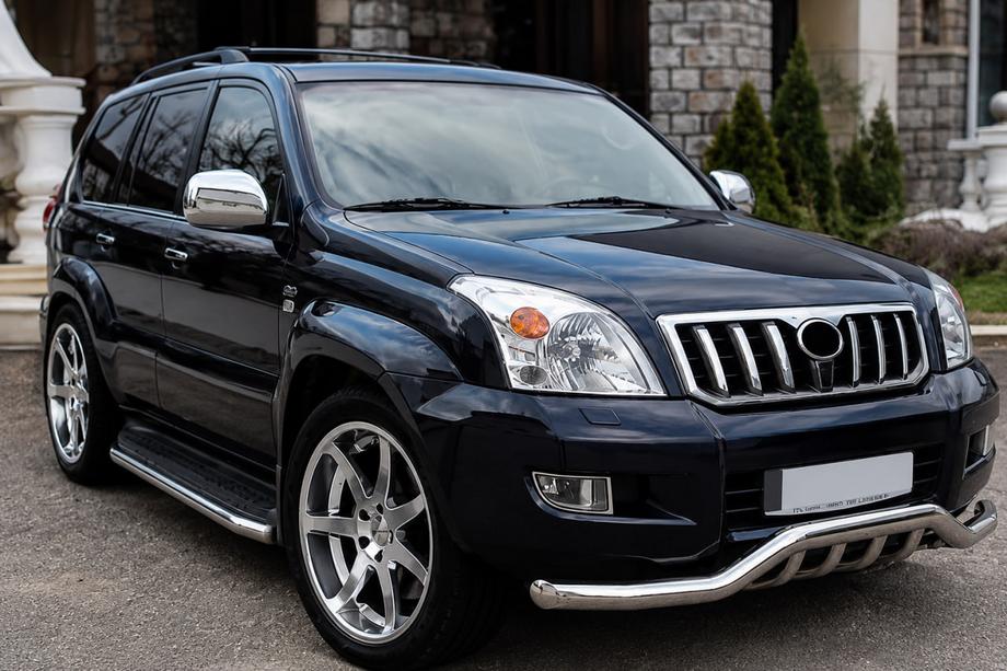 Toyota Land Cruiser Prado 120 2002-2009 Przedni Pałąk ST011 (Stal Nierdzewna) Image