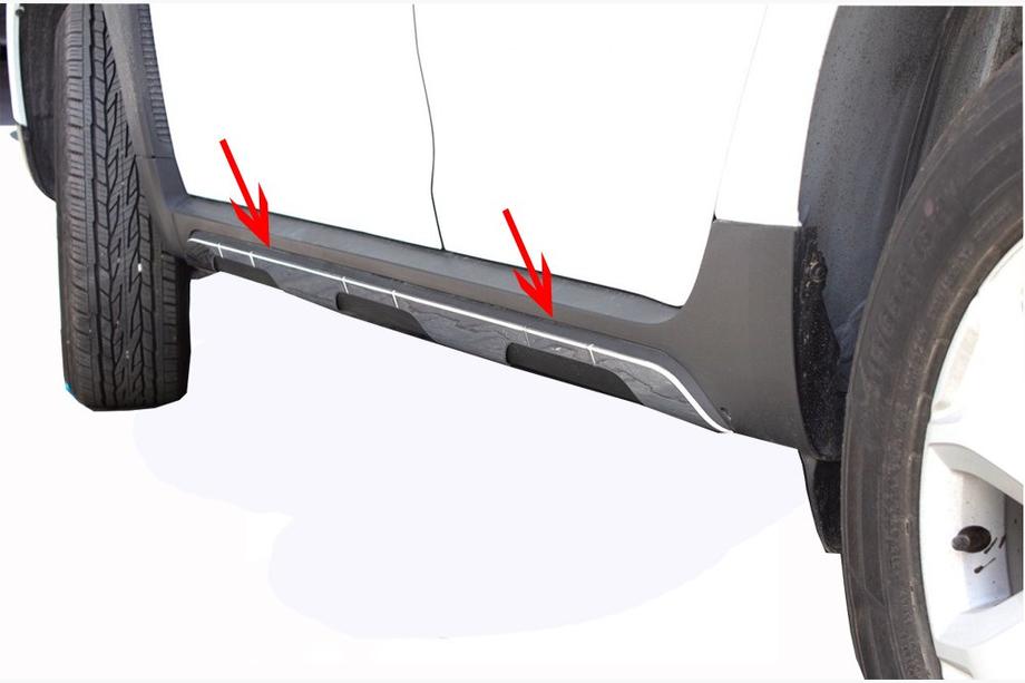 Dacia Duster 2018-2024 Nakładki na listwy drzwiowe ze stali nierdzewnej (6 szt.) Carmos - Turecka Stal Nierdzewna Image