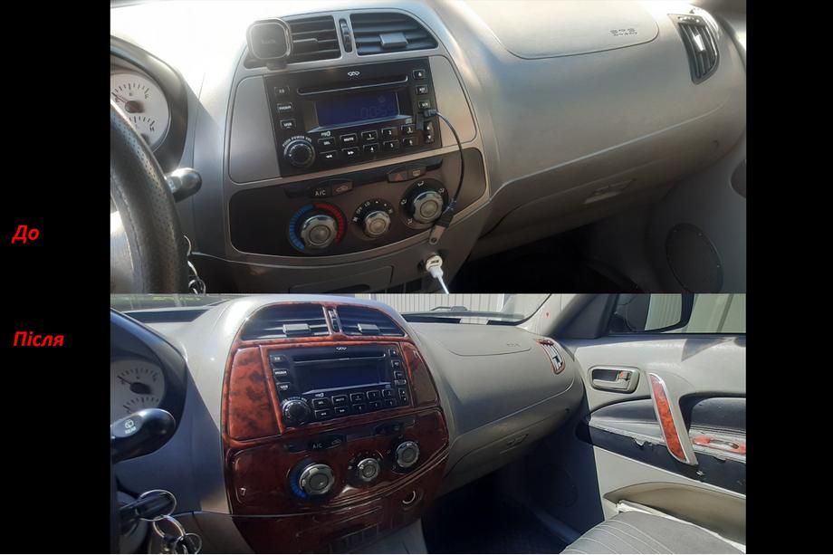 Chery Tiggo 1 2005-2016 Nakładki na deskę rozdzielczą (duży zestaw) Image