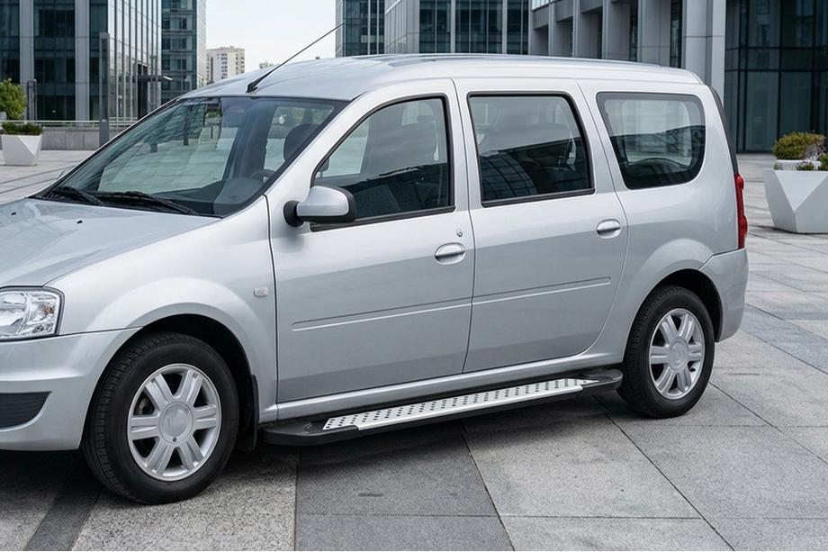 Dacia Logan MCV 2004-2014 Progi boczne typ X5 (2 szt, aluminium) Image