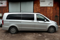 Mercedes Vito/V-class W447 2014- Czarne relingi dachowe CAN Oryginalny design (metalowe stopki) zdjęcia 5