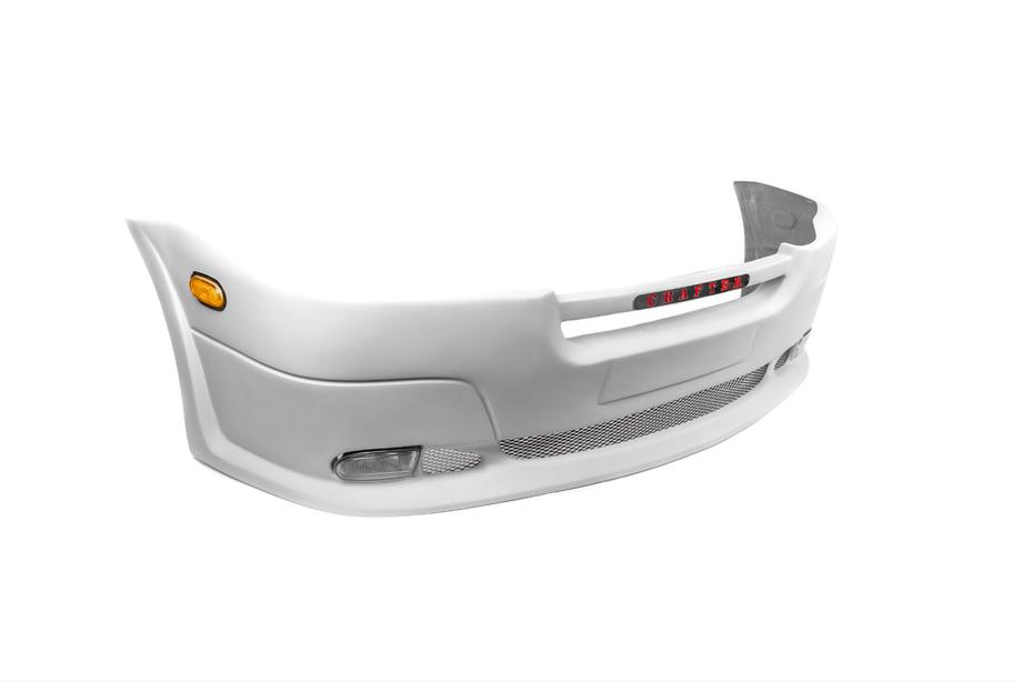 Volkswagen Crafter 2006-2016 Nakładka na przedni zderzak z 2 otworami na reflektory (grunt pod lakierowanie) Image