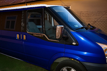 Ford Transit 2000–2014 Obramowanie Szyb Stal Nierdzewna (2 szt.) zdjęcia 4