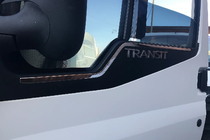 Ford Transit 2000–2014 Obramowanie Szyb Stal Nierdzewna (2 szt.) zdjęcia 1