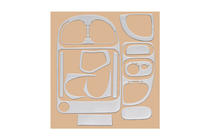 Ford Transit 2000–2014 Nakładki na deskę rozdzielczą (2000-2006) Aluminium zdjęcia 4