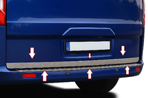 Ford Custom 2013-2022 Listwa bagażnika stal nierdzewna zdjęcia 1