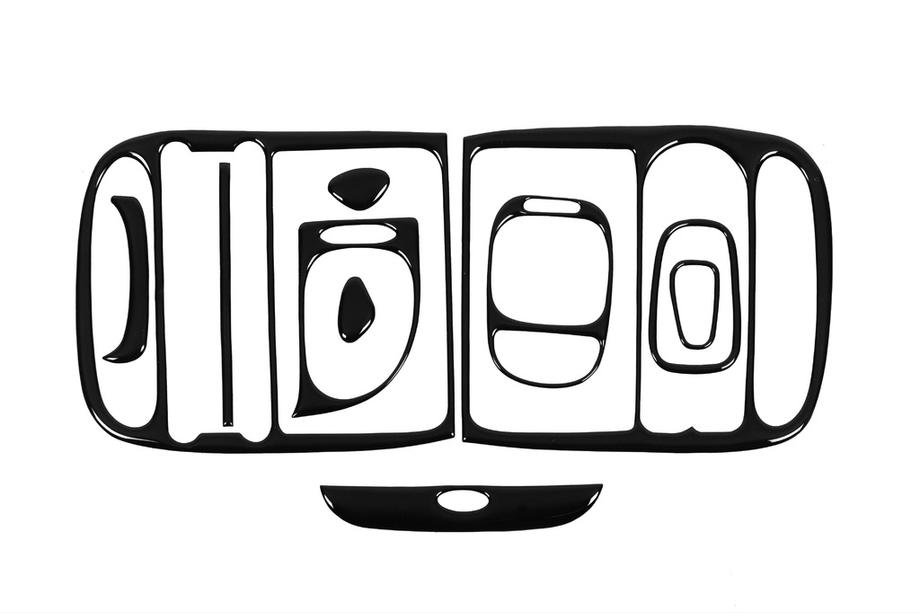 Hyundai H200, H1, Starex 1998-2007 Nakładki na Deskę Rozdzielczą Aluminium Zdjęcia 4