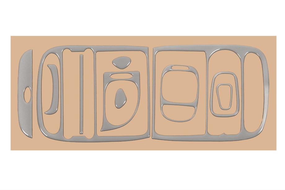 Hyundai H200, H1, Starex 1998-2007 Nakładki na Deskę Rozdzielczą Aluminium Zdjęcia 5
