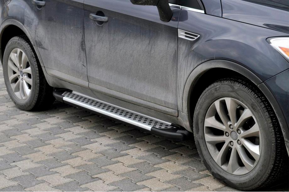 Ford Kuga 2008-2013 Progi Boczné Allmond Grey (2 szt., Aluminium) Image