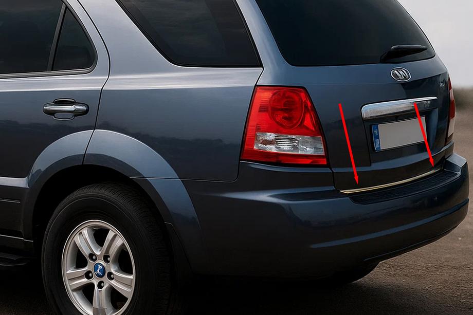 Kia Sorento I BL 2002-2009 Listwa bagażnika stal nierdzewna Image