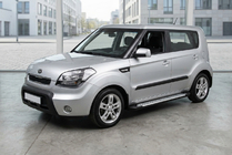 Kia Soul I 2008-2013 Progi Boczné Allmond Grey (2 szt., Aluminium) zdjęcia 1