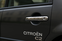 Citroen C-2 2003-2009 Chromowane Nakładki na Klameki (2 szt., Stal Nierdzewna) Carmos - Turecka Stal Nierdzewna zdjęcia 4